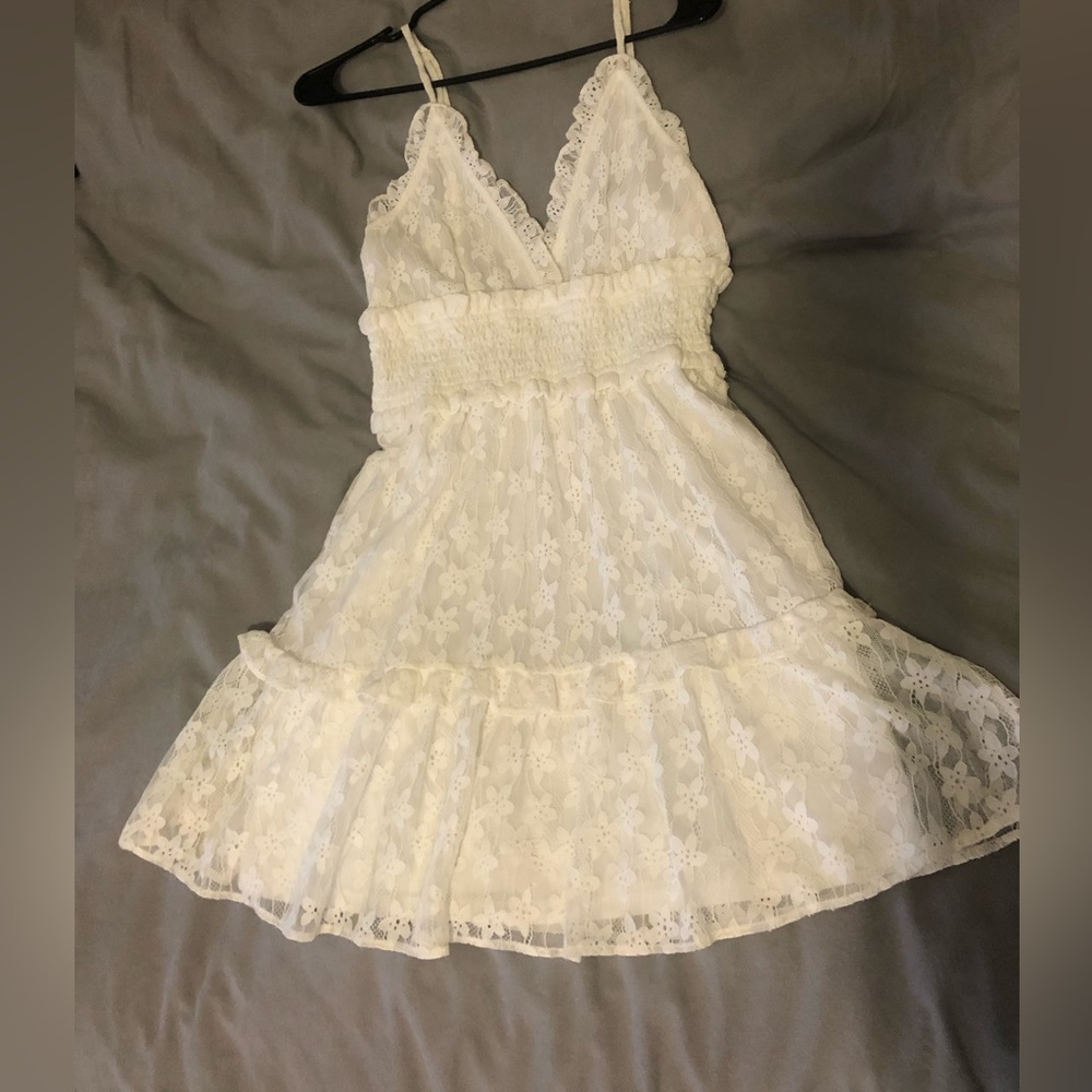 White lace dress